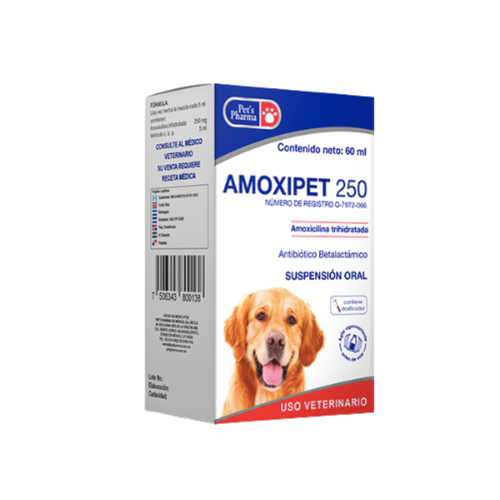 Amoxipet 250 Oral Suspension - 60 ml