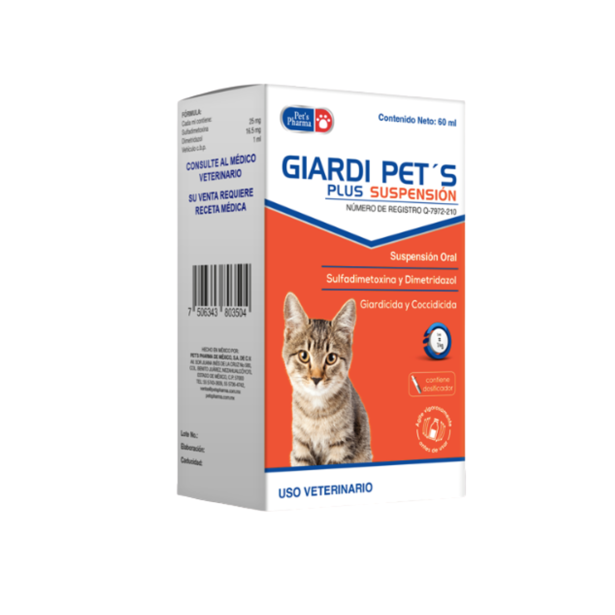 Giardi Pet's Plus Susp. Cats  (60 ml)