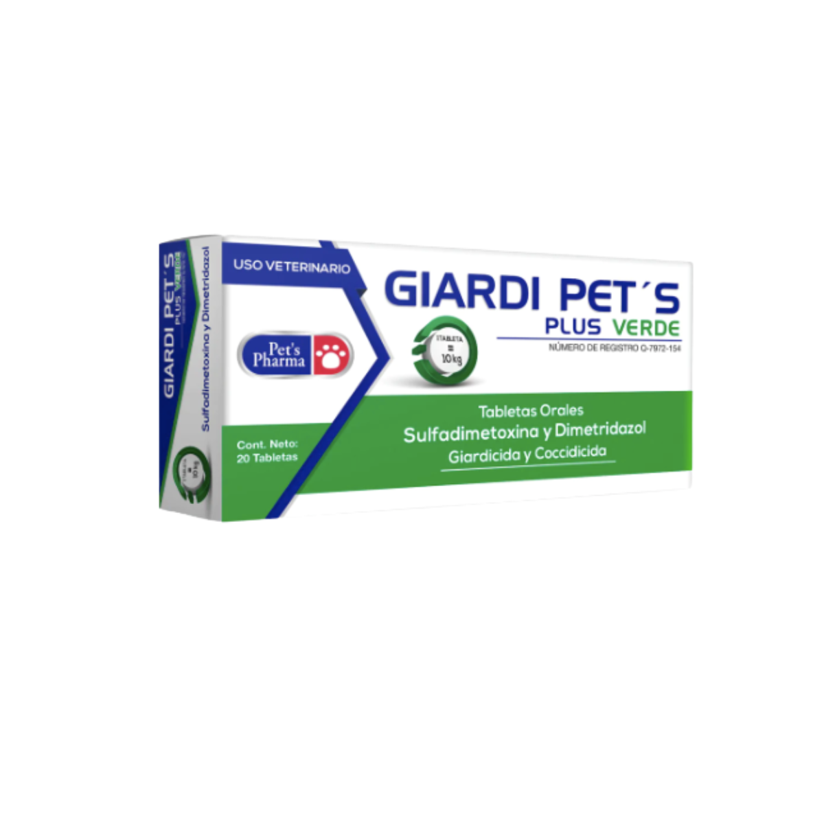 Giardi Pets Plus Green (20Tabs)
