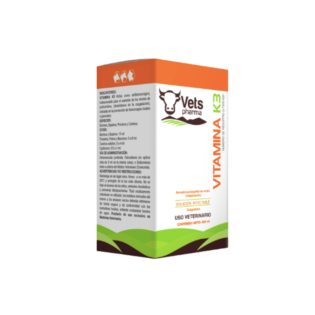 Vitamin K3 Inj - 100 ml – Al Reem Agricultural & Vet Supplies